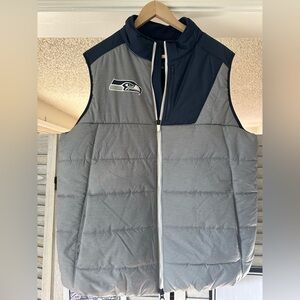 Men's Nike Heathered Gray Seattle Seahawks Champ Drive Vest